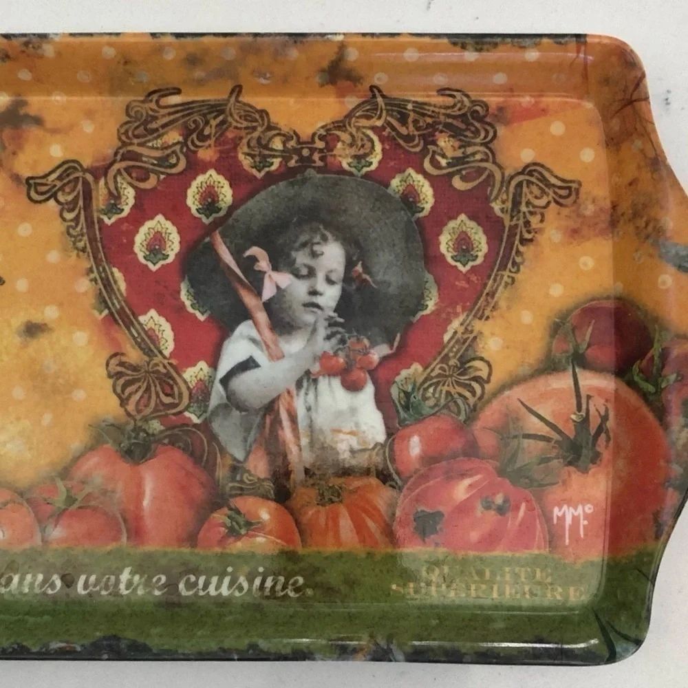 Le Petite Provençal Tomato Crate Label Serving Tray 🍅